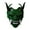 Green, variant on Japanese Terror Scary Head Prop for Horror Cosplay & Halloween Party Costume Props