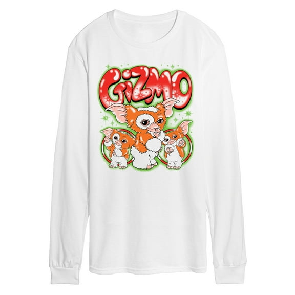 Gremlins - Gizmo Graffiti - Men's Long Sleeve Graphic T-Shirt