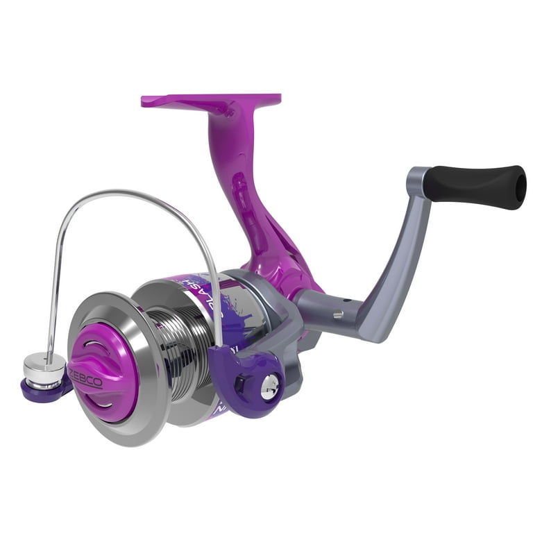 Zebco Splash Junior Spinning Reel and Fishing Rod Combo, 4-Foot 2-Piece  Fishing Pole, Size 10 Reel, Changeable Right- or Left-Hand Retrieve,  Pre-Spooled with 6-Pound Zebco Line, Pink : : Sports, Fitness 