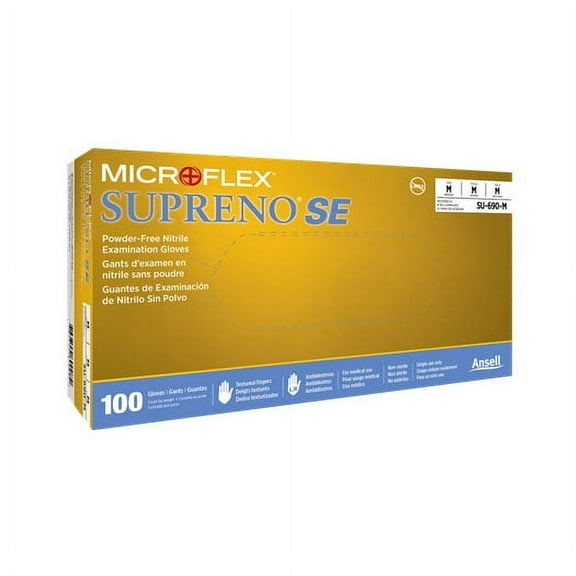Supreno SE SU-690-XL Disposable Nitrile Gloves, Violet, Powder Free, XL, 100pk