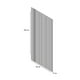 thumbnail image 3 of Panel Decorativo para Pared Bossa Ripado Central 7 Piezas Titanio, 3 of 3