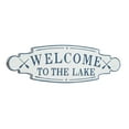 thumbnail image 6 of DecMode Blue Metal Welcome To the Lake Sign Wall Decor, 6 of 9