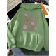 thumbnail image 2 of Hirsionsan-sudaderas con estampado gráfico divertido para mujer, ropa deportiva suave y holgada, sudadera cálida de lana, ropa de poliéster Y2k, 2 of 3