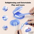 thumbnail image 2 of Juego de dentista ficticio de plástico de 9 piezas para niños, juguetes de simulación, hábitos de higiene, juego de rol de entrenamiento para niños (azul) TUNC Sencillez, 2 of 5