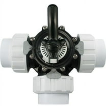 CPVC 2 in. Thread Union 3-Way Diverter Valve, Black