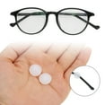 thumbnail image 2 of Unique Bargains 5 Pair Eyeglass Temple Tips Round Pattern Anti-slip Ear Hooks 0.55"x0.55"x0.12" White, 2 of 5