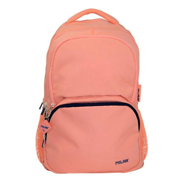 Mochila Urbana Juvenil 4 Cierres Milan Serie 1918 Colores 25 Lt Gran Capacidad Con Llavero De Goma D rosa SIN TAMAÑO