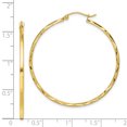 thumbnail image 2 of 10k Yellow Gold 1.5x40mm Hoop Earrings Round, 2 of 6