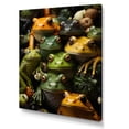 thumbnail image 2 of Designart "Family of Toads" Animals Canvas Print, 2 of 5