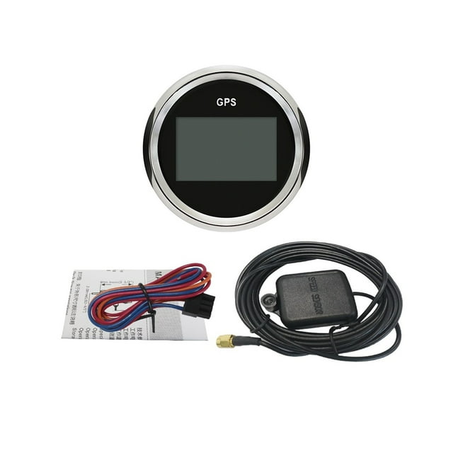 Universal 52mm Digital GPS Speedometers Odometers 0-999 Speed Milometer With GPS Antenna 9-32V With Red Backlight Shows SOG ODO ,Universal Compatibility