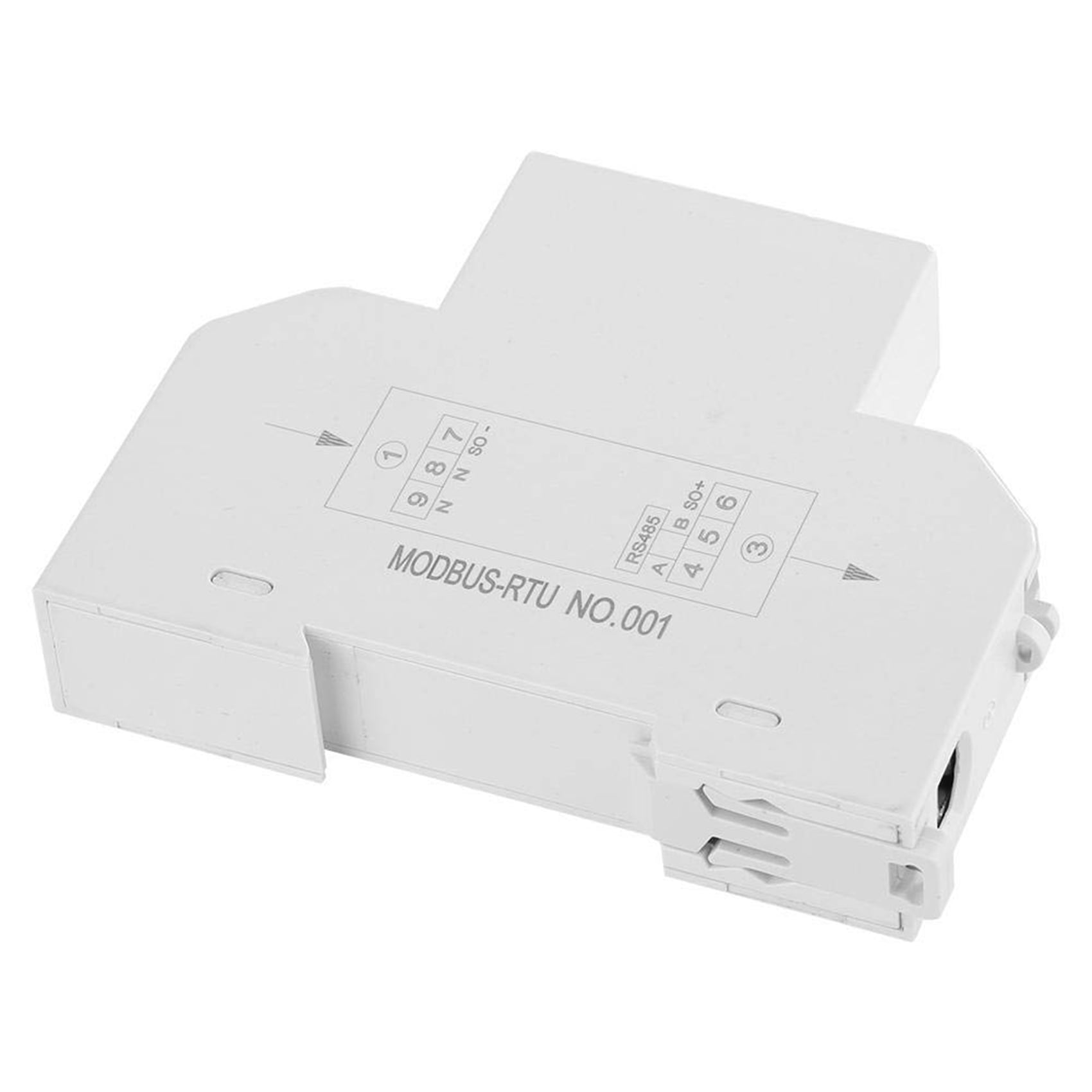 2X 5-100A 220V Energy Meter Single Phase RS485 MODBUS Protocol LCD Backlit Display Din Rail Watt Meter Energy Meter,2 * DDM18SD Energy Meter 4 * Shell Accessories 2 * User manual,white