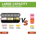 thumbnail image 4 of Weekly Pill Organizer 3 Times a Day, Travel Pill Box Case 7 Day, Large Medication Container for Daily Vitamin and Medicine, with Portable Compartments (Black), 4 of 8
