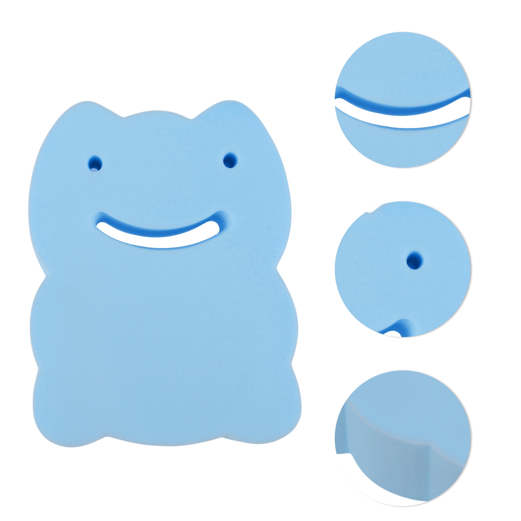 Unique Bargains Cartoon Frog Shape Sponge Blue