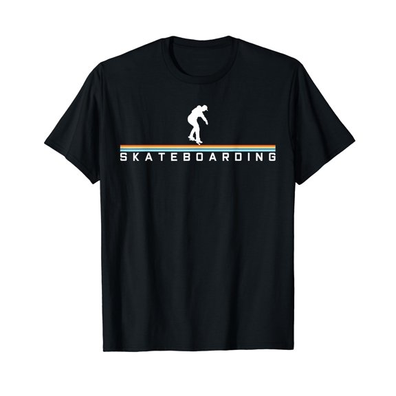 Cool Skateboard T-Shirt Retro Skateboarding Tshirt Tee T-Shirt