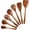 7-Piece, variant on Wooden Spoons for Cooking 11 count Acacia Wooden Kitchen Utensil Set, Spatula Spurtles Salad Fork Spoon Set, Non-Stick, Comfortable Grip, As Seen TV Wooden Cooking Utensils