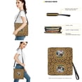thumbnail image 3 of ZUXONGSY Rooster Sunflower Print Crossbody Handbag with Leather Wallet for Women Casual Leather Crossbody Handbag with Wrist Wallet Trendy 2 Pcs Bucket Purse Set for Workout, 3 of 4