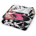 thumbnail image 6 of Helluva Song Dance Boss Throw Blanket Fleece Blanket Warm Sofa Blankets King Size Blankets for All Season Casual Blankets for Hotel Beautiful Outdoor Blankets for Running 50x60", Black, 6 of 6