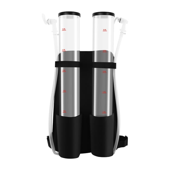 ZhdnBhnos Double-Tank Drink Containers Clear Acrylic Beer/ Beverage Dispenser Backpack Juice Milk Dispenser