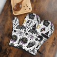 thumbnail image 5 of Cute Oven Mitts,Black Halloween Witchcraft Elements Oven Mitt 2-Pack Set,Kitchen Gloves for Oven,Heat Resistant Oven Mitts 7.7"x12", 5 of 7