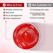 Karseell Color Depositing Conditioner Red Hair Mask Color Boosting, Hydrates and Enhances Red Tones for Color-Treated Hair 500ml 16.9floz