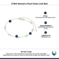 thumbnail image 4 of CTM  Pearl Chain Link Belt (Women), 4 of 4