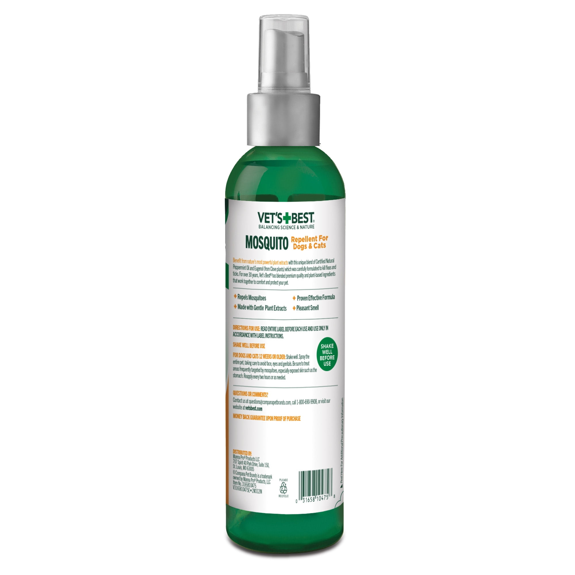 Vet's Best Mosquito Repellent for Dogs and Cats, 8 oz