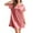 Pink, variant on PMVFHDE Womens Solid Color Ice Silk Pajamas Thin Home Service Long Nightdress Womens Nightgowns Pink,One Size