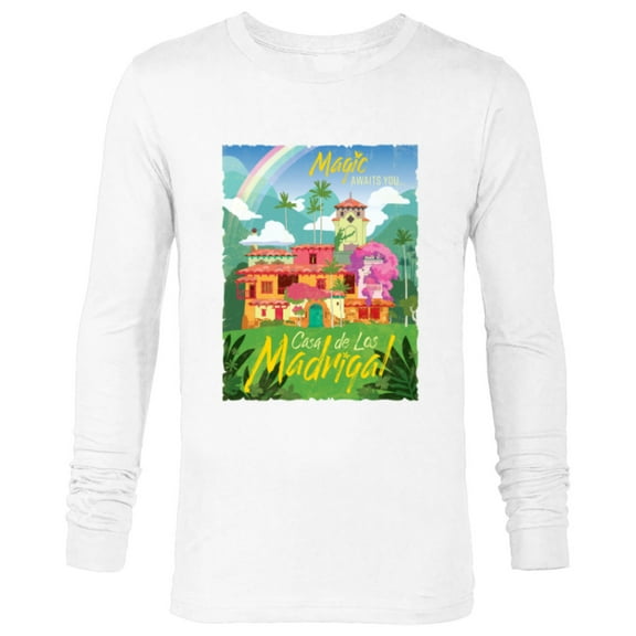 Disney Encanto Magic Awaits You Casa de Los Madrigal - Long Sleeve T-Shirt for Men - Customized-White
