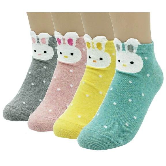 JJMax Women's Sweet Animals Bunnies and More Socks Collection