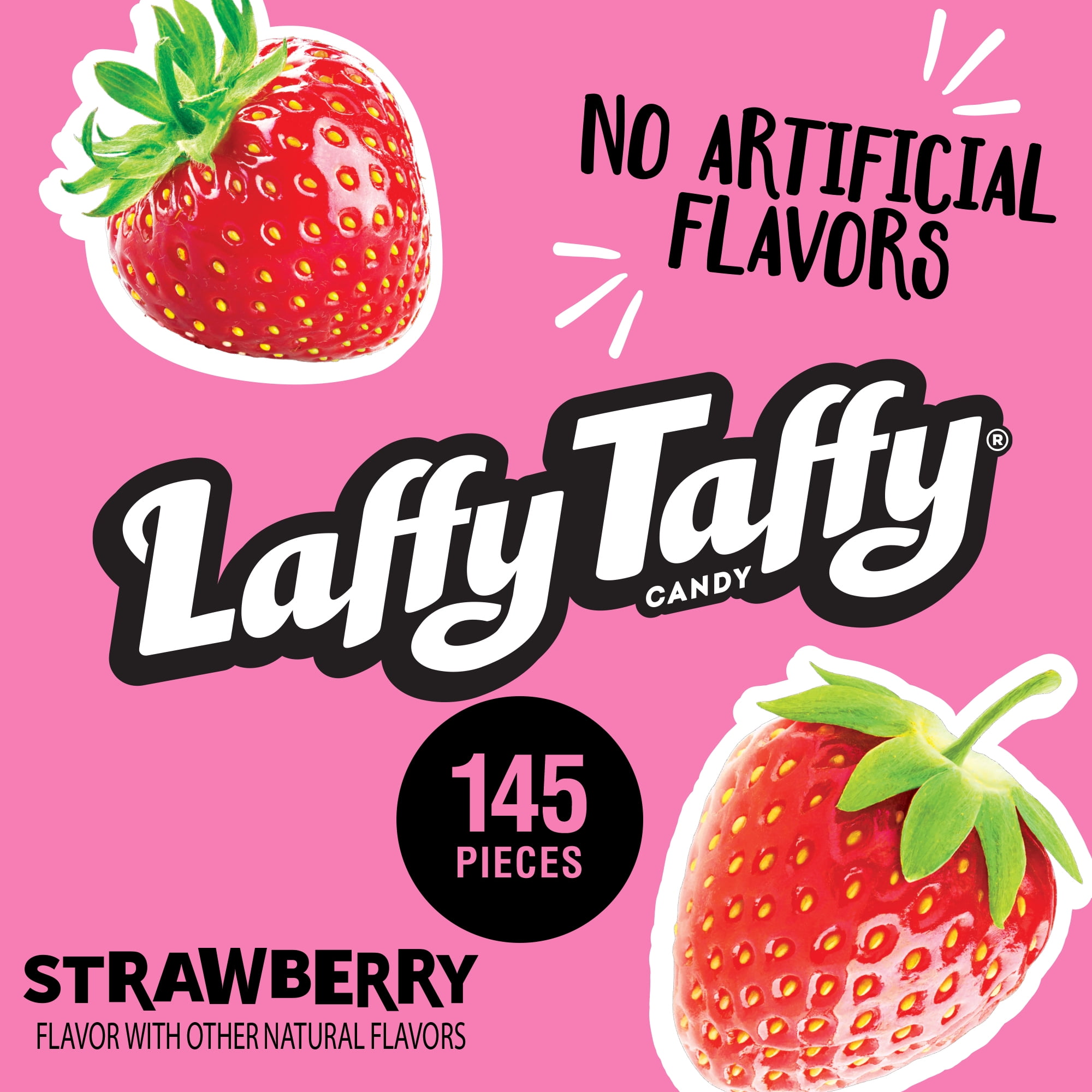 Laffy Taffy Strawberry Candy Tub, 0.34 oz, 145 Count