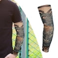 thumbnail image 3 of 1 Pieza Calentadores de Cubierta de Protección Calcetines de Manga de Sin Costuras para Hombres Mujeres , Macarena  mangas de brazo, 3 of 7