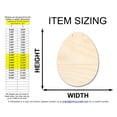 thumbnail image 2 of Unfinished Egg Door Hanger | DIY Craft Cutout | Door Hanger 18" / 1/2", 2 of 3