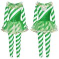 thumbnail image 4 of iiniim Kids Girls Dance Unitard Long Sleeve Gymnastics Leotard Full Body Ballerina Christmas Jumpsuit Green 12, 4 of 7