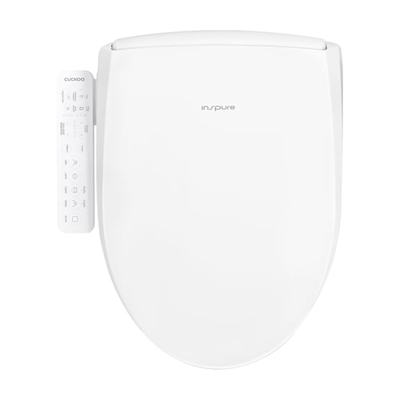 CUCKOO Electric Bidet Toilet Seat Elongated with Heated Seat, CBT-L2031W