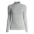 thumbnail image 3 of Free Assembly Women's Fine Ribbed Turtleneck with Long Sleeves, Lightweight, Sizes XS-XXXL, 3 of 6