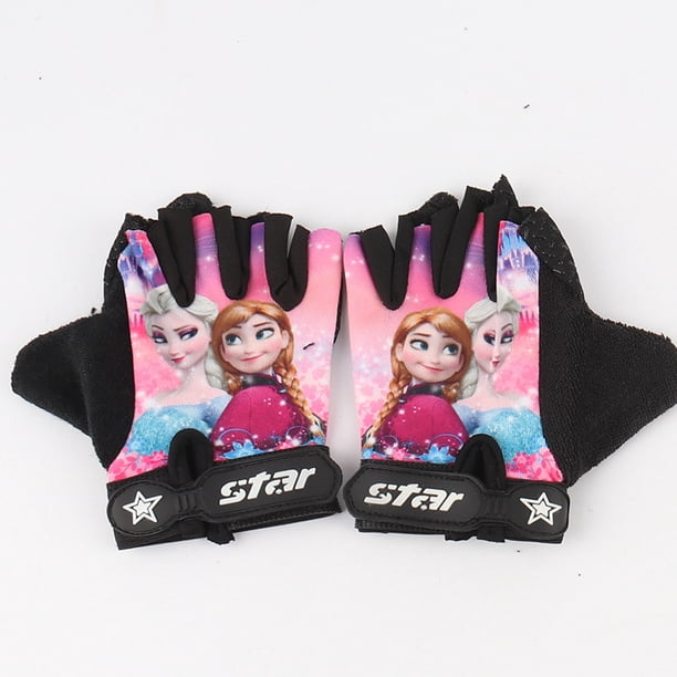 Guantes antideslizantes de medio dedo para niños, guantes para ciclismo, deportes, patineta, patinaje sobre ruedas, béisbol, guantes pintados para niños