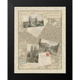 thumbnail image 2 of Vision Studio 19x24 Black Modern Framed Museum Art Print Titled - Post Cards from London, 2 of 5