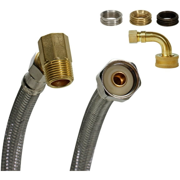 Fluidmaster 1W48CUK Universal Stainless Steel Dishwasher Connector 72"