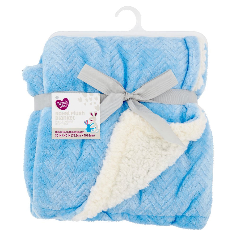 Parent's Choice Royal Plush Blanket, Blue