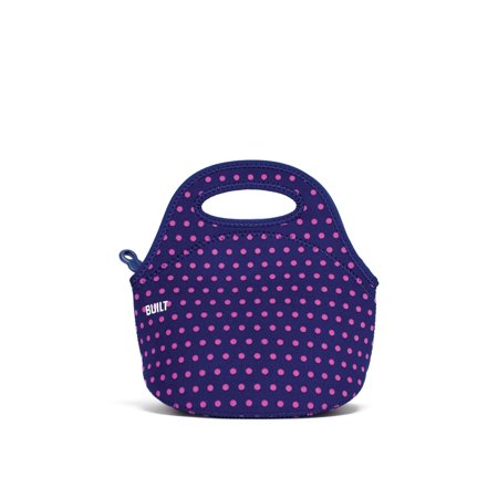 Built Gourmet Getaway Neoprene Mini Snack Tote Mini Dot Navy...