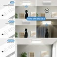 thumbnail image 7 of Sensor Ceiling Light,Wireless Ceiling Light with Remote,Rechargeable Battery Operated Motion Closet Light,250LM & 3 Colors Motion Sensor LED Ceiling Lamp for Closets,Shower,Stairs,Hallway, 7 of 7