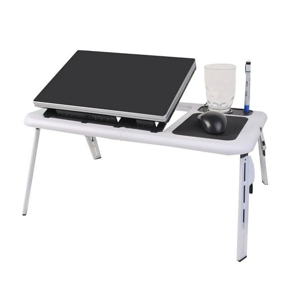 Pixnor Foldable Laptop Table Tray Desk Tablet Stand Bed Sofa Pixnor Foldable Laptop Table Tray Desk Tablet Stand Bed Sofa Couch With Cooling Fan