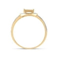 thumbnail image 3 of FB Jewels 10kt Yellow Gold Womens Round Diamond Circle Frame Cluster Ring 1/5 Cttw Size 6, 3 of 4