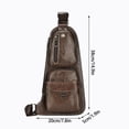 thumbnail image 3 of Bolso bandolera de piel sintética para hombre – Bolso de hombro informal de negocios para viajes, trabajo y uso diario., 3 of 6
