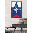 thumbnail image 3 of MLB Texas Rangers - 2023 World Series Team Logo Wall Poster, 22.375" x 34" Framed, 3 of 7
