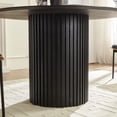 thumbnail image 3 of 47in Round Dining Table, LEGAHOME Wood Round Table for 6, Kitchen Dining Table with Pedestal Base for Dining Room, Black(Only Table), 3 of 9