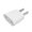 White, variant on EU to US Power Plug Adapter Travel Converter for European Devices Plastic Black