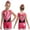 Hot Pink, variant on iiniim Kids Girls Dance Gymnastics Ballet Leotard Sparkly Rhinestones Bodysuit with Shorts Hair Band Purple&Black 10