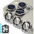 thumbnail image 1 of PINHEN for iPhone 15 Pro/iPhone 15 Pro Max Camera Lens Protector, 9H Tempered Glass Camera Cover Screen Protector, Metal Individual Ring for iPhone 15 Pro Max 6.7 inch iPhone 15Pro 6.1 inch, 1 of 7