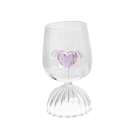 

Creative Champagne Goblet Transparent Glasses Cup Martini Goblet Cup for Wedding 360ML